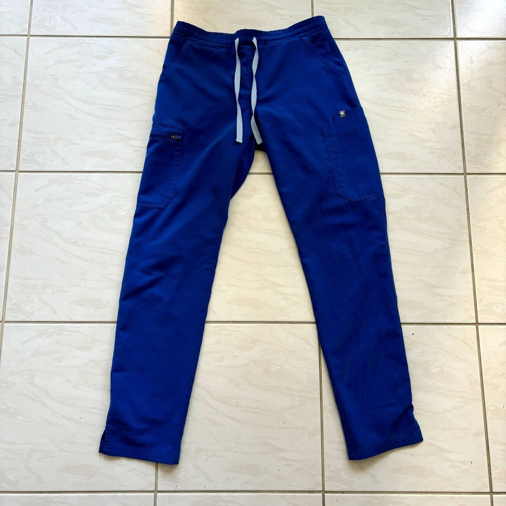 Figs Blue Straight Leg Pants